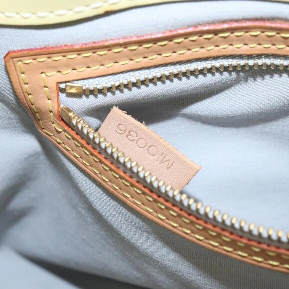 LOUIS VUITTON Monogram Vernis Reade PM Hand Bag Perle LV Auth - Picture 12 of 16